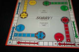 Vtg 1964 SORRY Board Game Parker Brothers COMPLETE Very Good  