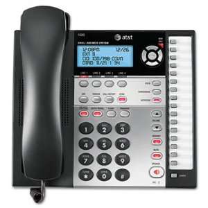   Corded Four Line Expandable Business Phone System ATT1080: Electronics