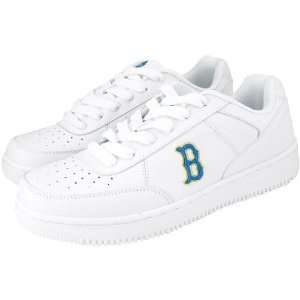   UCLA Bruins White Team Logo Leather Tennis Shoes