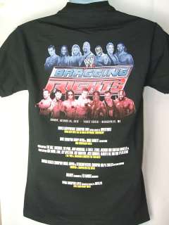 2010 WWE Bragging Rights Nexus Event T shirt Authentic  