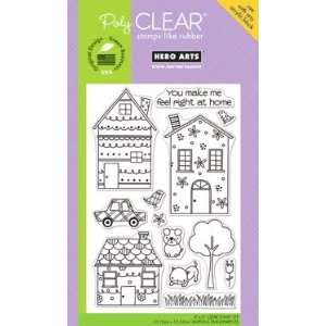  Whimsical Houses Poly Clear Stamps Arts, Crafts & Sewing