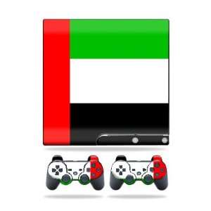   for Sony Playstation 3 PS3 Slim Skins + 2 Controller Skins United Arab